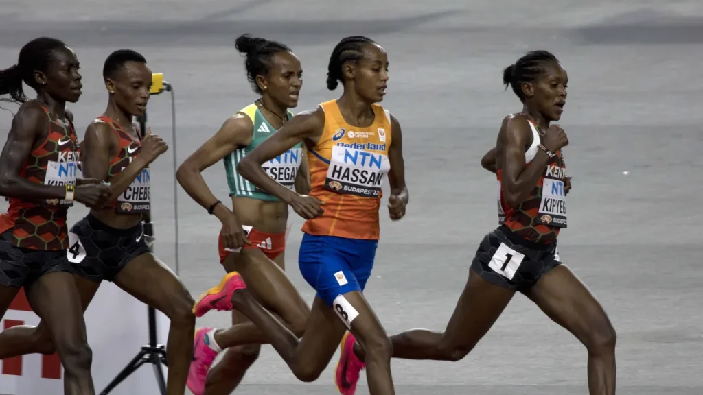 Beatrice Chebet — photo via Wikimedia Commons, CC BY 4.0 by Daieuxetdailleurs.