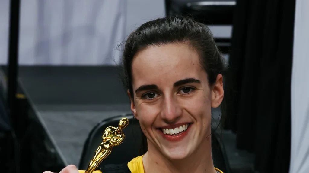 Caitlin Clark — photo via Wikimedia Commons, CC BY-SA 4.0 by Jsegal75.