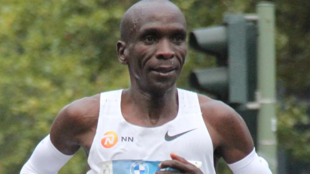 Eliud Kipchoge — photo via Wikimedia Commons, CC BY-SA 4.0 by Desitlicheresguruweil.