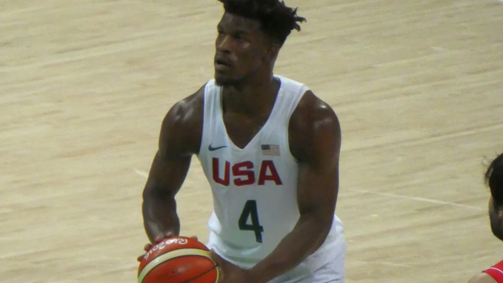 Jimmy Butler — photo via Wikimedia Commons, CC BY-SA 2.0 by Catherine Salaün from Mandelieu, France.