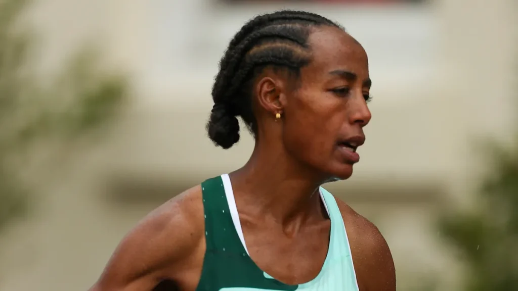 Sifan Hassan — photo via Wikimedia Commons, CC BY-SA 4.0 by Katie Chan.