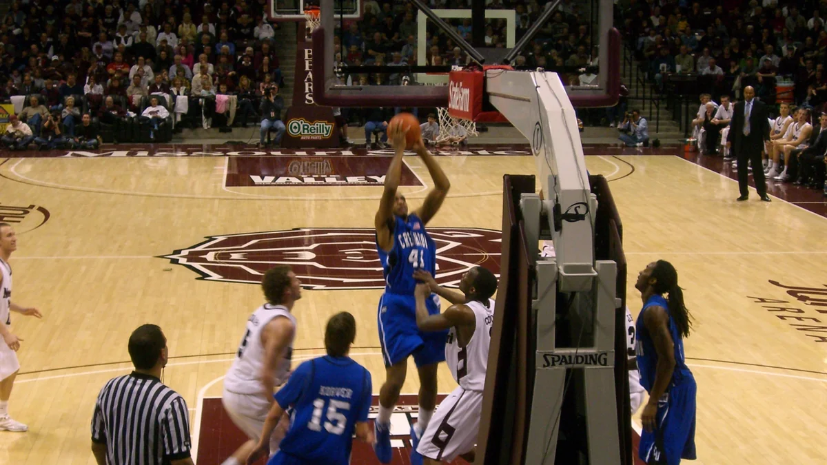 Rebound contest — positioning and timing.