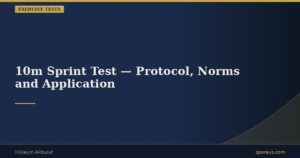 10m Sprint Test — Protocol, Norms and Application