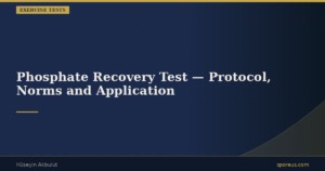Phosphate Recovery Test — Protocol, Norms and Application