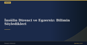 İnsülin Direnci ve Egzersiz: Bilimin Söyledikleri