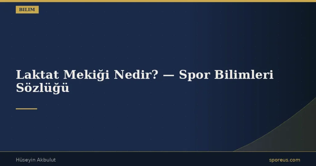 Laktat Mekiği