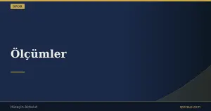 Ölçümler